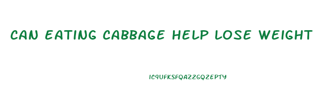 can eating cabbage help lose weight