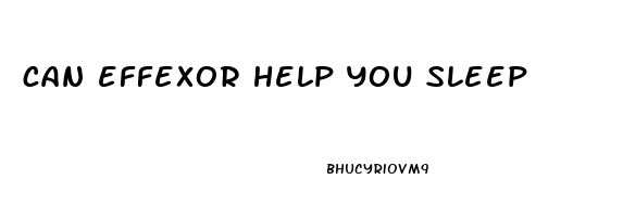 can effexor help you sleep