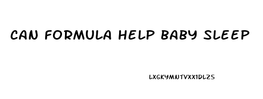 can formula help baby sleep