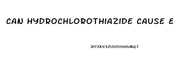 can hydrochlorothiazide cause erectile dysfunction