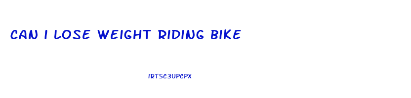 can i lose weight riding bike