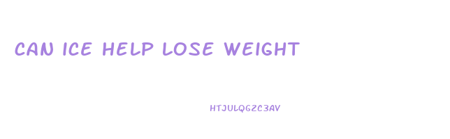 can ice help lose weight