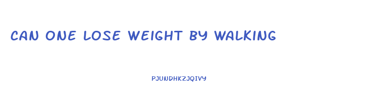 can one lose weight by walking