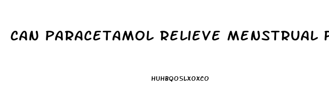 can paracetamol relieve menstrual pain