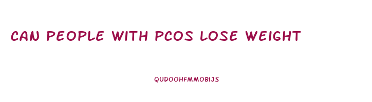 can people with pcos lose weight