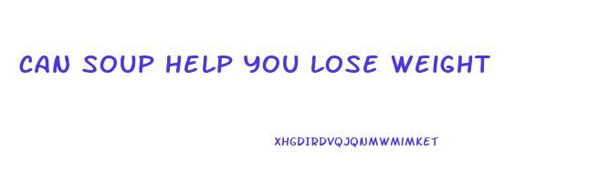 can soup help you lose weight