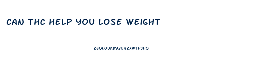 can thc help you lose weight