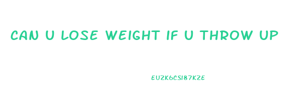 can u lose weight if u throw up