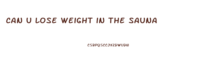 can u lose weight in the sauna