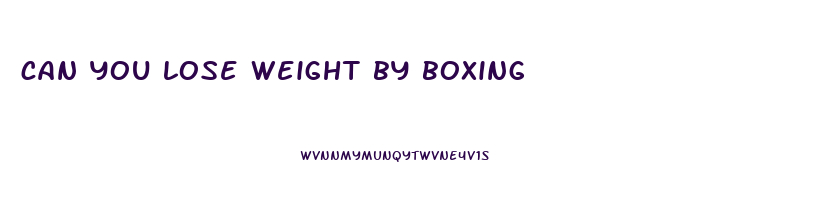 can you lose weight by boxing