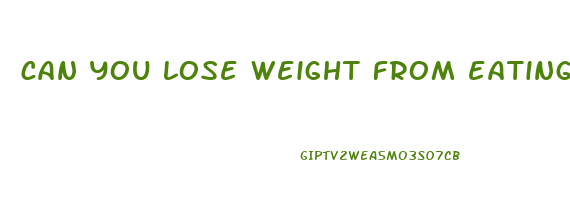 can you lose weight from eating soup