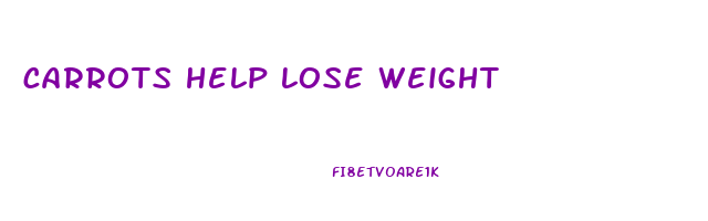 carrots help lose weight