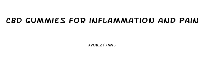 cbd gummies for inflammation and pain