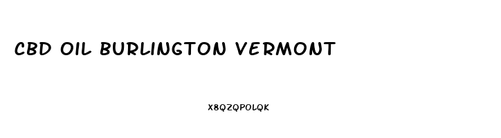 cbd oil burlington vermont