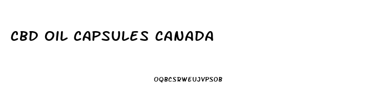 cbd oil capsules canada