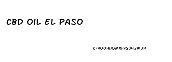 cbd oil el paso
