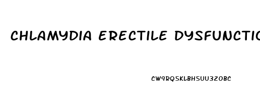 chlamydia erectile dysfunction reddit