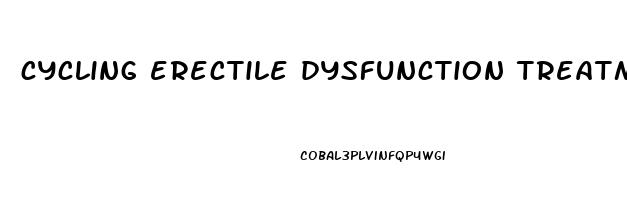 cycling erectile dysfunction treatment