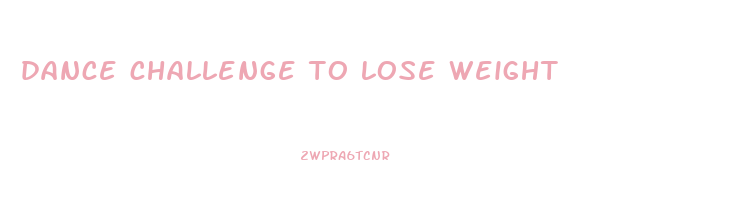 dance challenge to lose weight