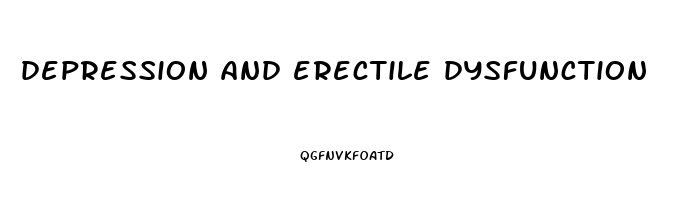 depression and erectile dysfunction