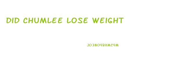 did chumlee lose weight