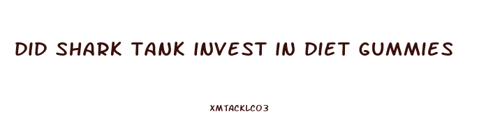 did shark tank invest in diet gummies