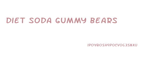 diet soda gummy bears