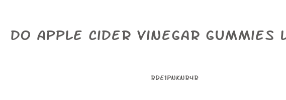 do apple cider vinegar gummies lower cholesterol