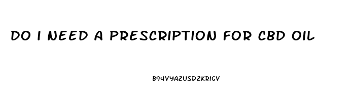 do i need a prescription for cbd oil