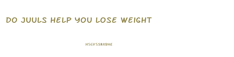 do juuls help you lose weight