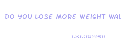 do you lose more weight walking or riding a bike