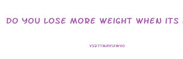 do you lose more weight when its hot or cold