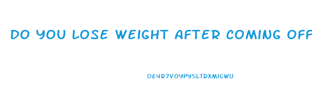 do you lose weight after coming off antidepressants