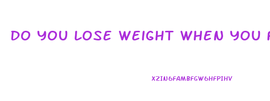 do you lose weight when you fart
