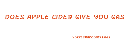 does apple cider give you gas