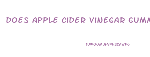 does apple cider vinegar gummies help with acid reflux