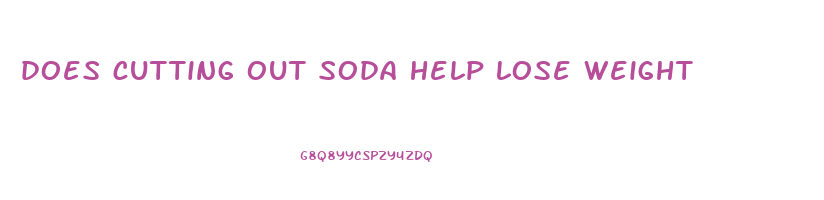 does cutting out soda help lose weight