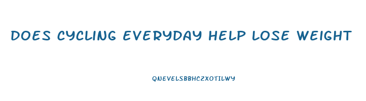 does cycling everyday help lose weight