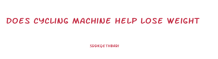does cycling machine help lose weight