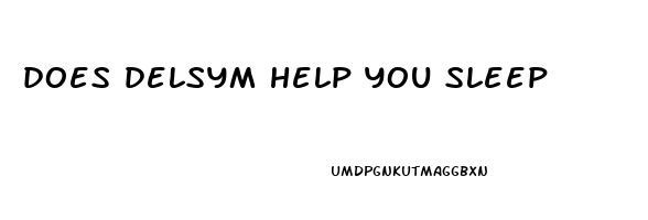 does delsym help you sleep