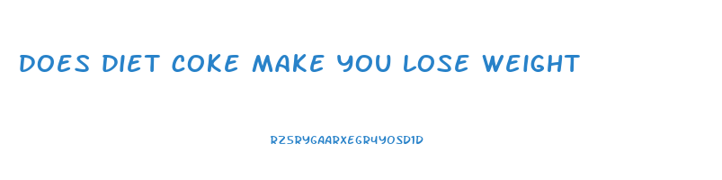 does diet coke make you lose weight