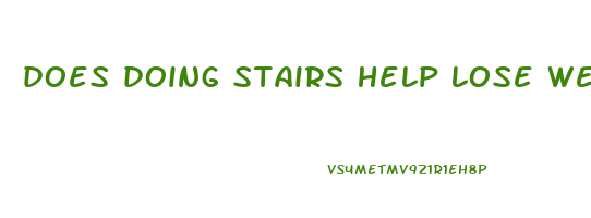does doing stairs help lose weight