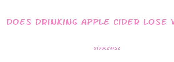 does drinking apple cider lose weight