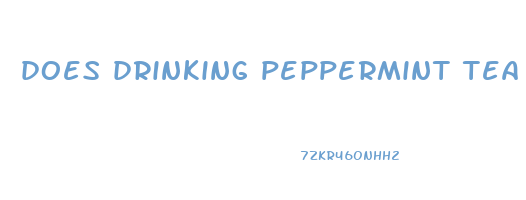 does drinking peppermint tea help you lose weight