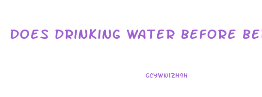 does drinking water before bed help lose weight