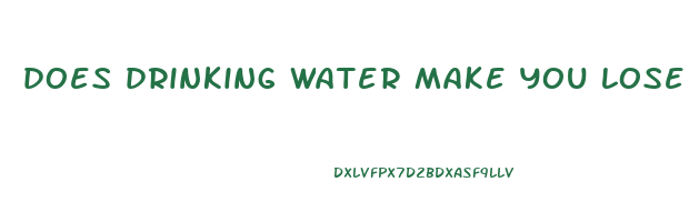 does drinking water make you lose weight faster