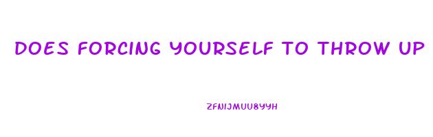 does forcing yourself to throw up help you lose weight