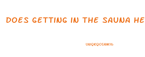 does getting in the sauna help lose weight