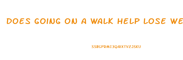 does going on a walk help lose weight
