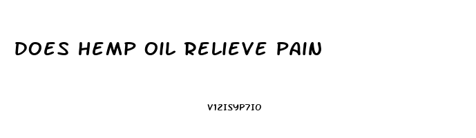 does hemp oil relieve pain